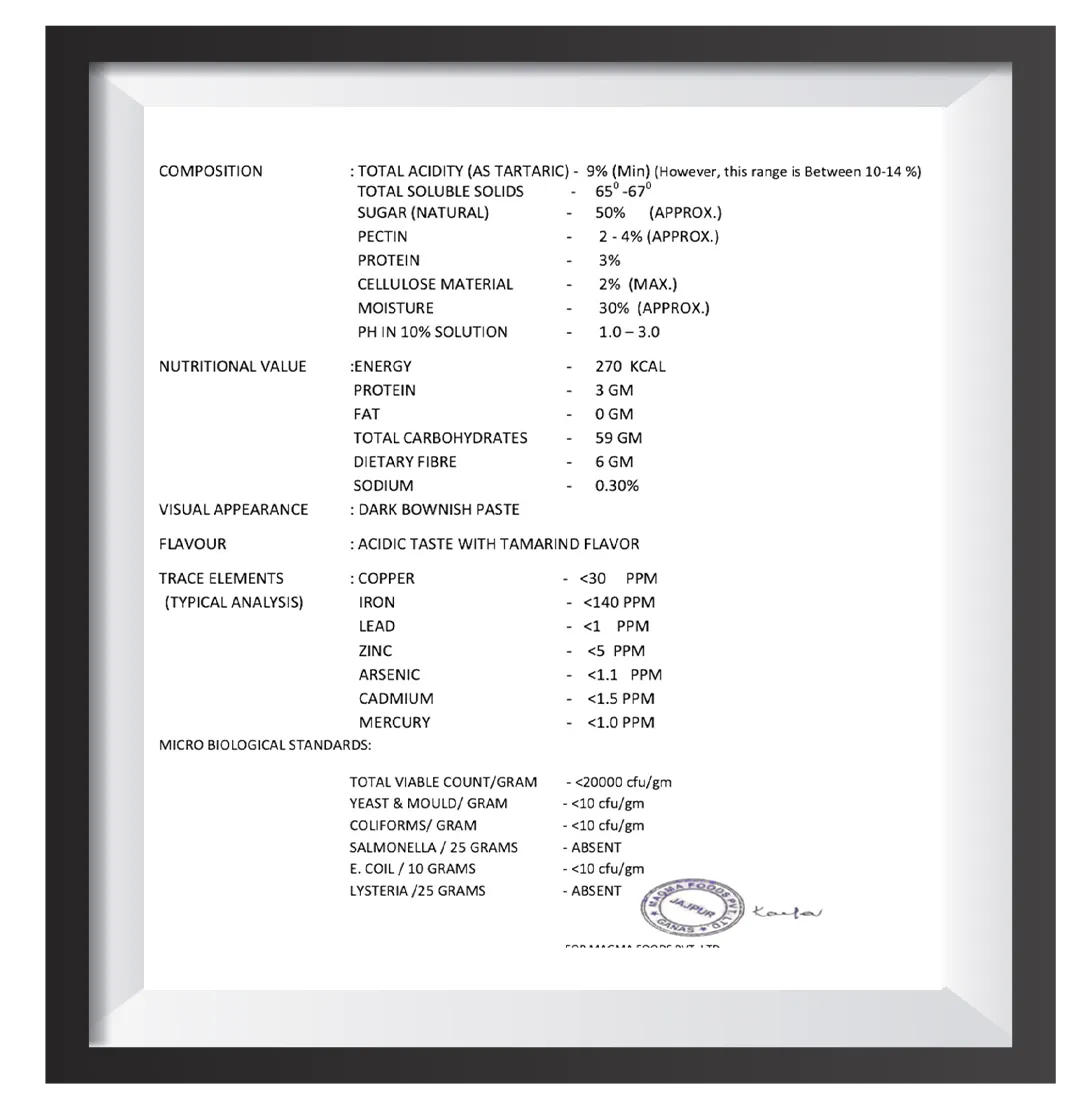 Specification Details