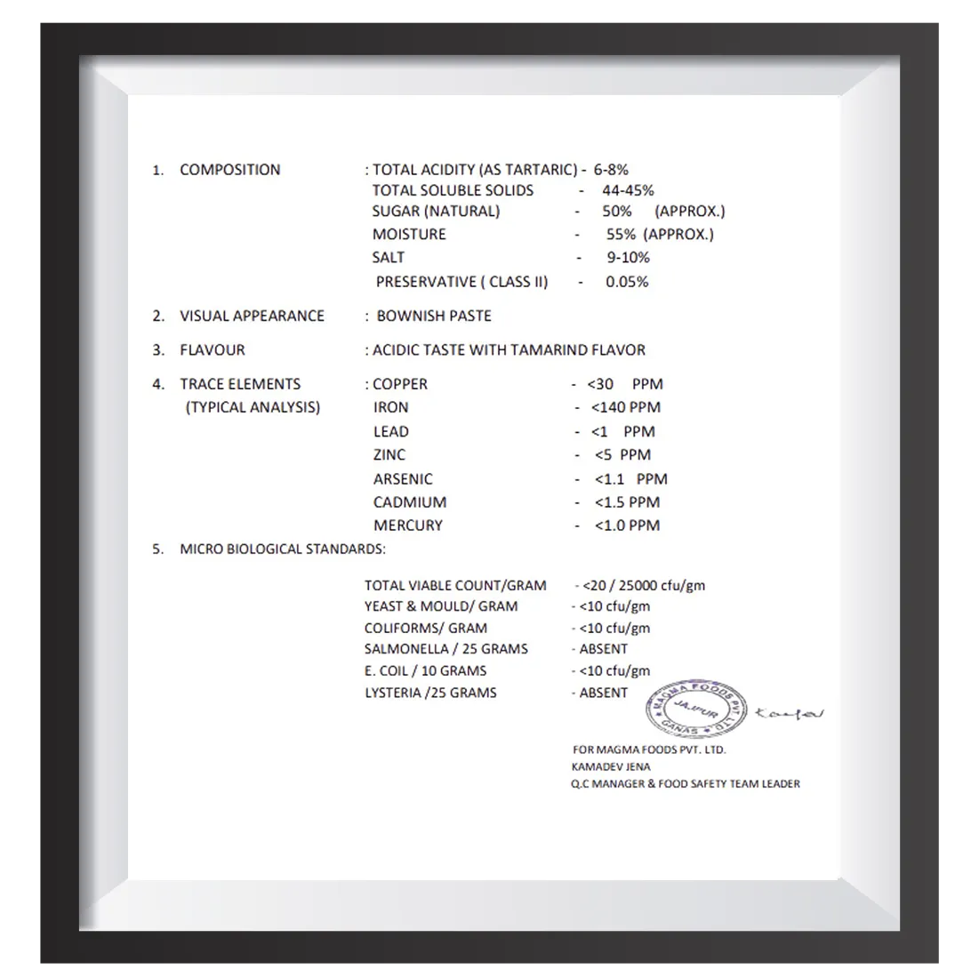 Specification Details